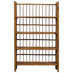 Antique French Bamboo Bookcase with Shelves, circa 1895 3