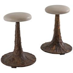 Paul Evans, Welded Steel Patchwork Stools, USA, circa 1964 5