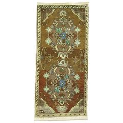 Brown Vintage Turkish Rug 2