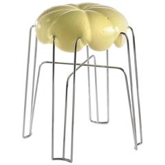 Marshmallow Stool by Paul Ketz in Tennislove Polyurethane Foam and Steel 1