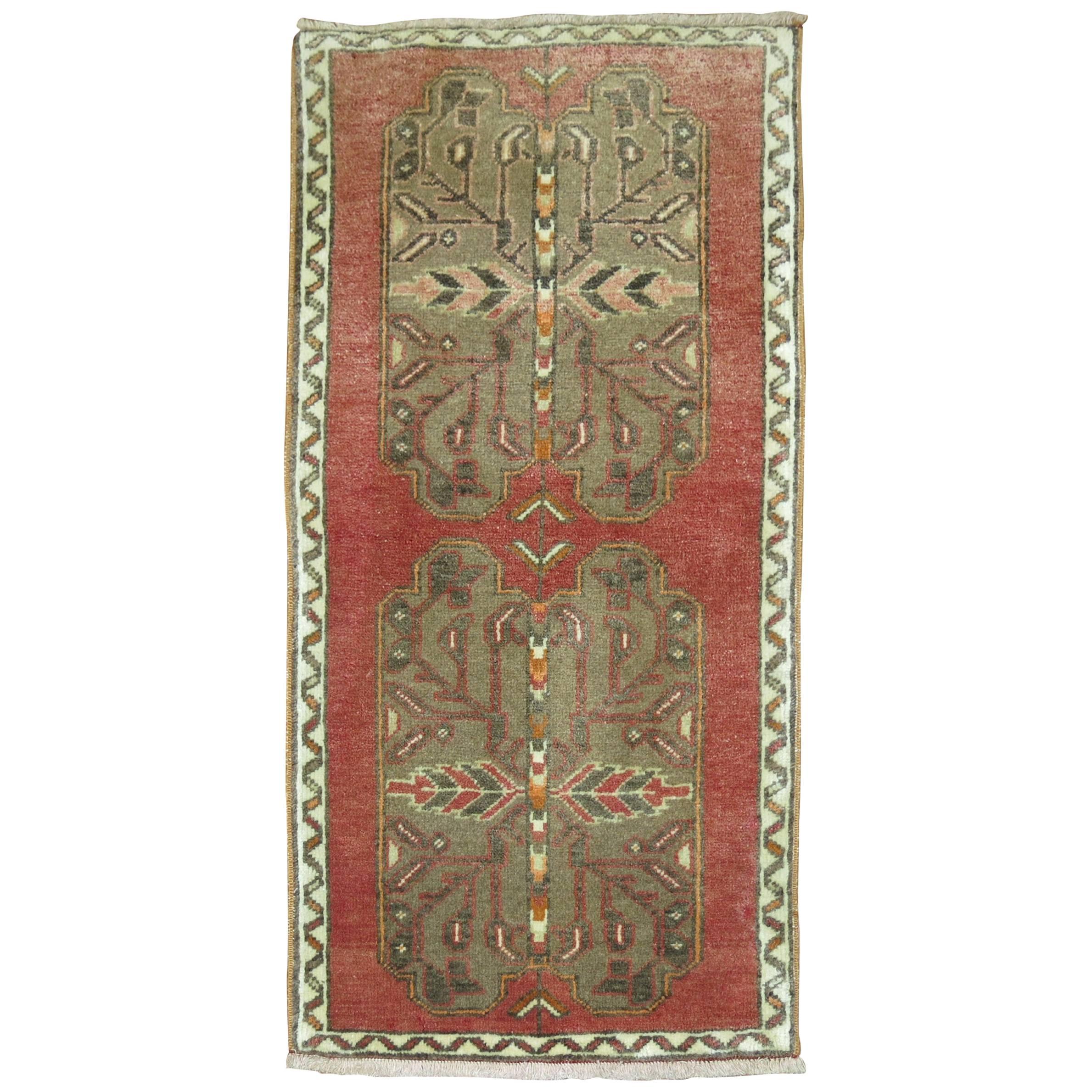 Vintage Tribal Anatolian Rug Mat