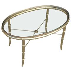 Superb Mastercraft Style Faux Bamboo Cocktail Table 1