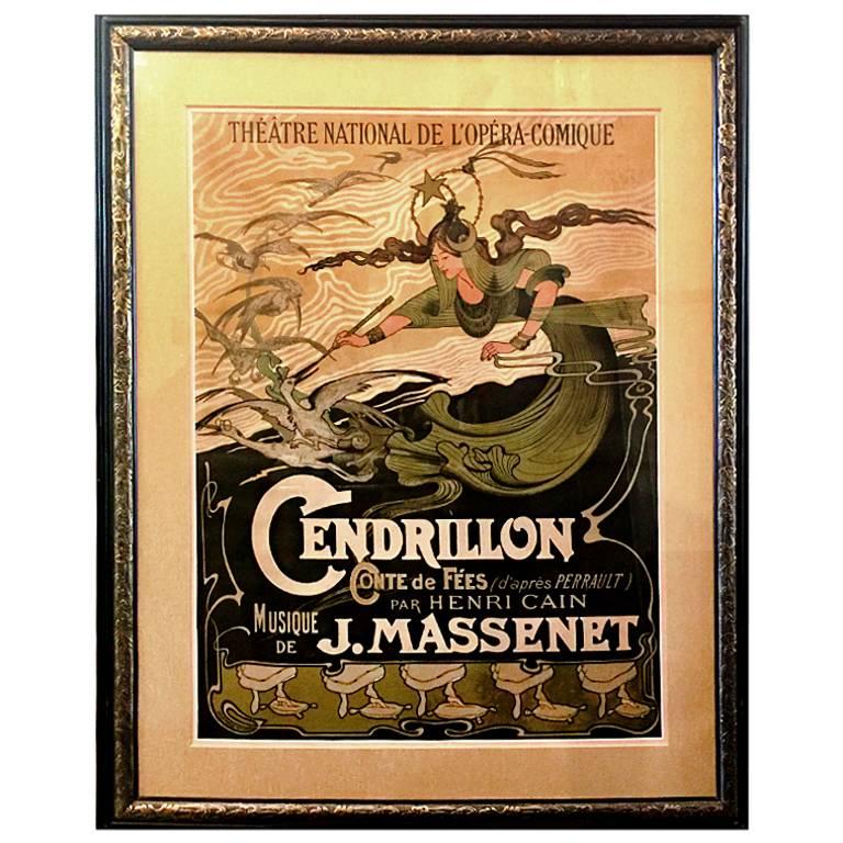 Original "Cinderella" French Advertising Poster, circa 1899