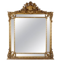 19th Century Napoleon III Gilded Salon Mirror
