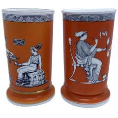 Superb Copeland Art Deco Small Vases