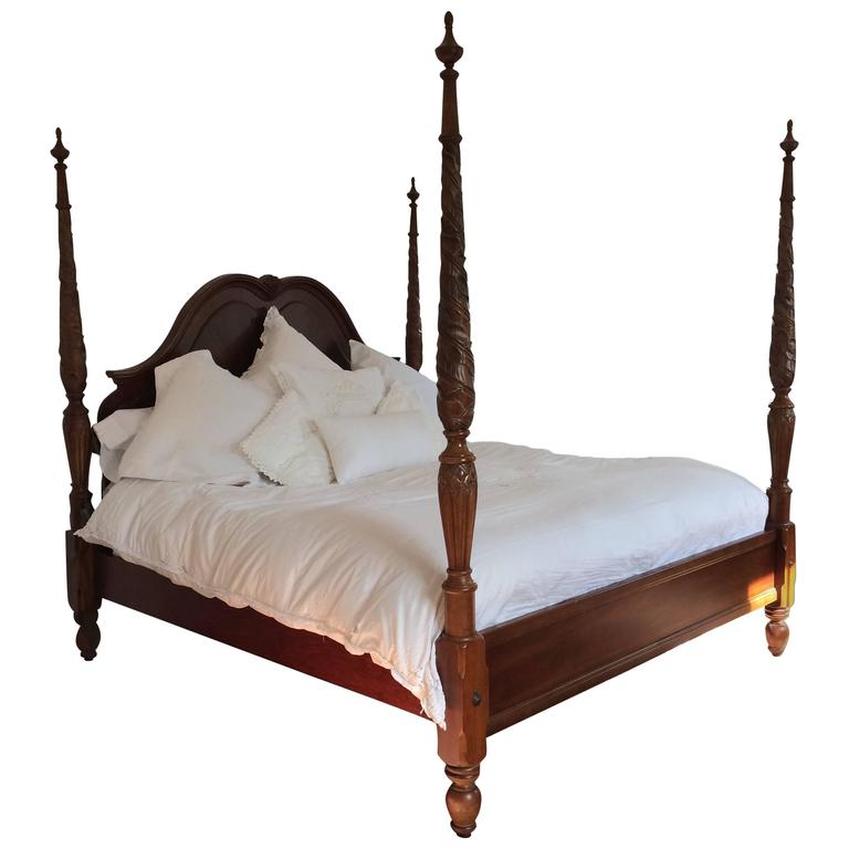 California King Four Poster Bed, Vintage California King Bed Frame