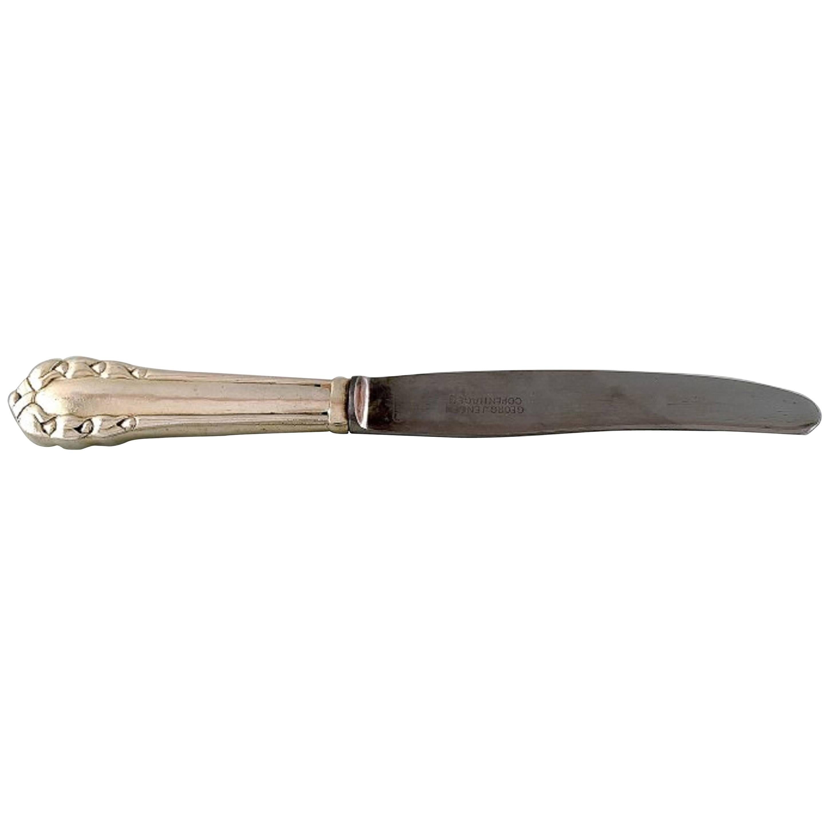 Two Pieces, Georg Jensen Lily of the Valley Silver Luncheon Knives For Sale