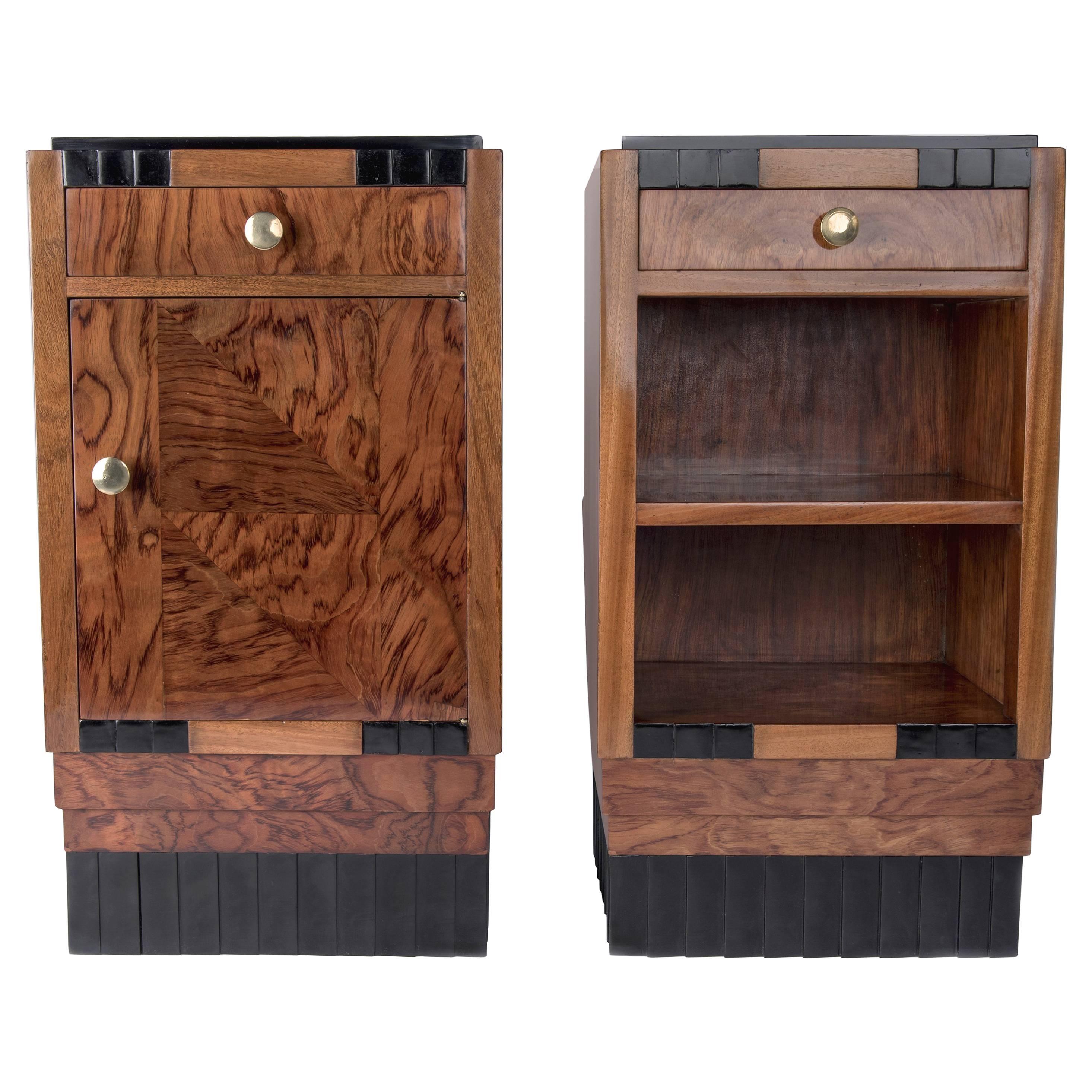 Pair of Art Deco Nightstands