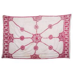 Sind Wedding Shawl, Embroidered in Floss Silk on Cotton
