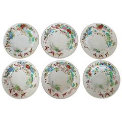 Set of Six Chinese Export Plates