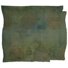 Antique Chinese Silk Textile Brocade Gilded, 13th-15th Century