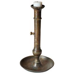 19th Century French Bronze Candle Stick