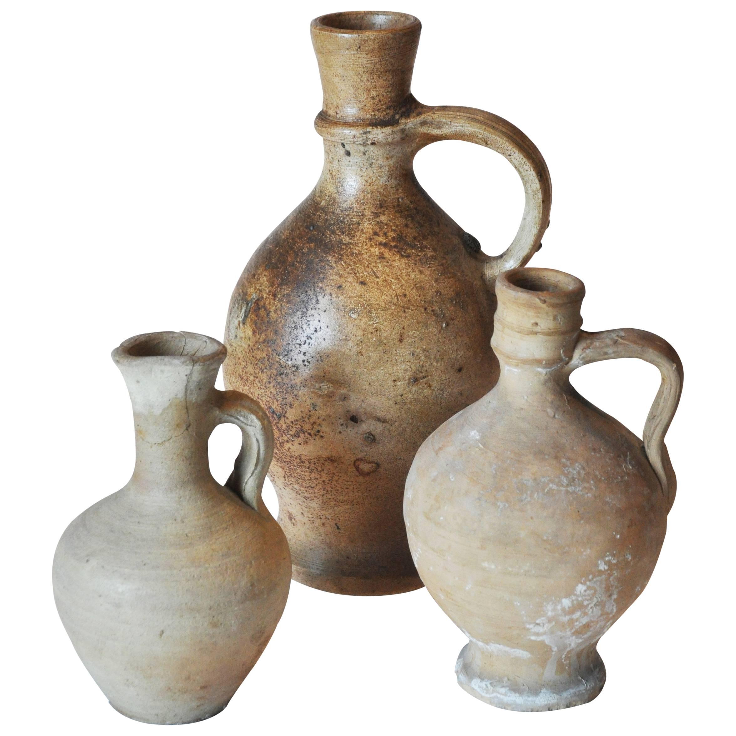Early 20th Century Clay Pitcher Collection