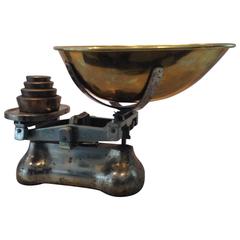 Wonderful Antique Brass and Steel Scale