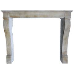 French Antique Louis Philippe Style Fireplace Hand-Carved, 1800s, Paris, France 9