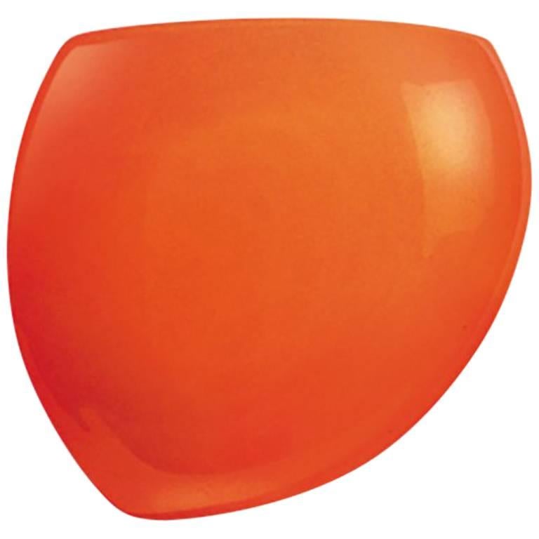Glossy Orange Golf P1 LED Wall Light Sconce by Toso & Massari for Leucos, Italy For Sale