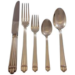 Aria by Christofle France Silver Plated Flatware Set for Eight Service 41 Pcs