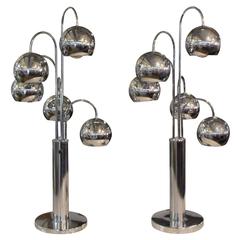 Sonneman Eyeball Cascade Pair of Lamps