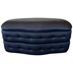Nicely Made Ottoman or Pouf on Castors 5