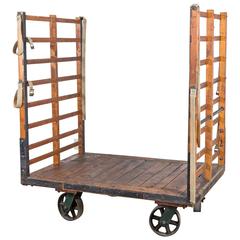 Late 19th Century Midwestern Train Depot Luggage Cart