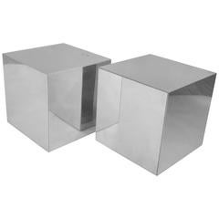 Architectural Steel Cube Tables, USA