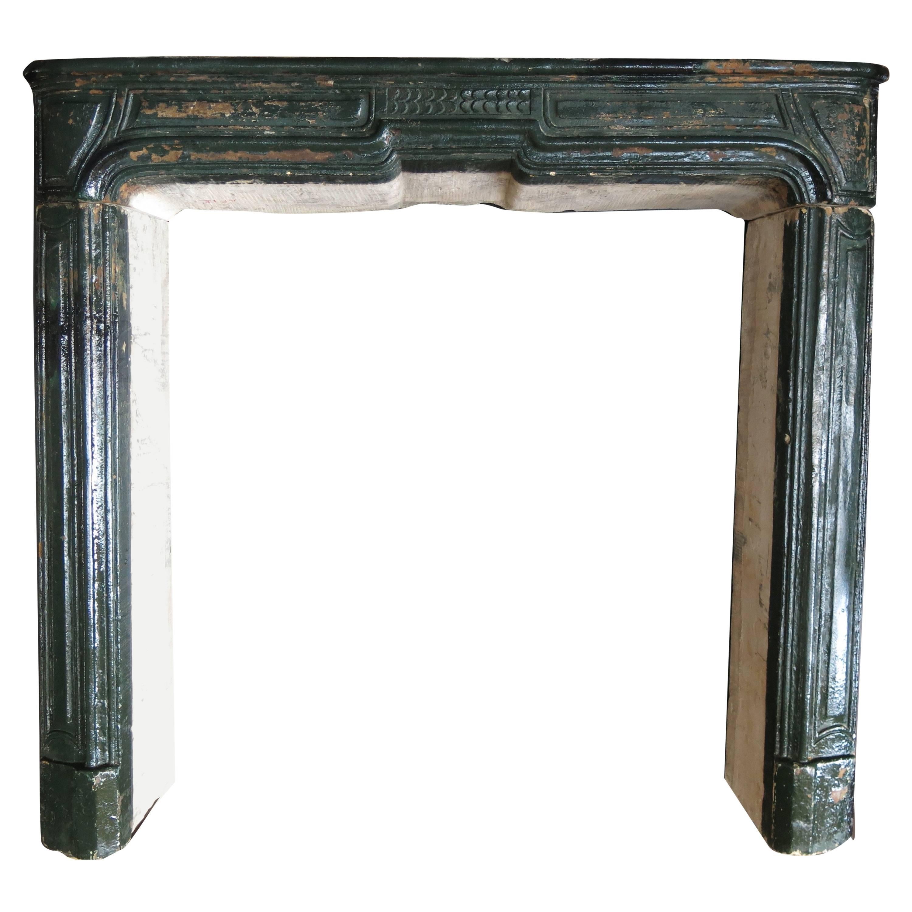 Original Louis XIV Period Fireplace, Hand-Carved in France, 17th Century For Sale