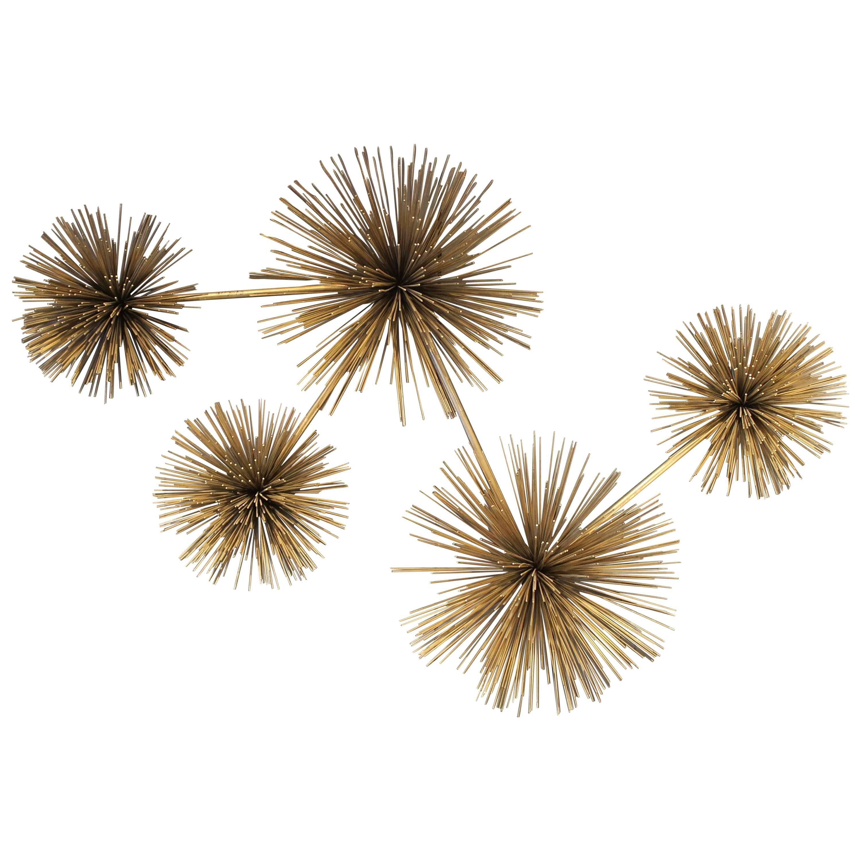 Curtis Jere Sea Urchin Wall Sculpture For Sale