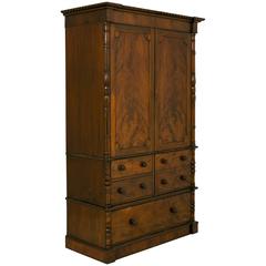 William IV Mahogany Gentleman’s Wardrobe