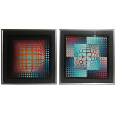 Prints Victor Vasarely, 1970 Pop Art 9
