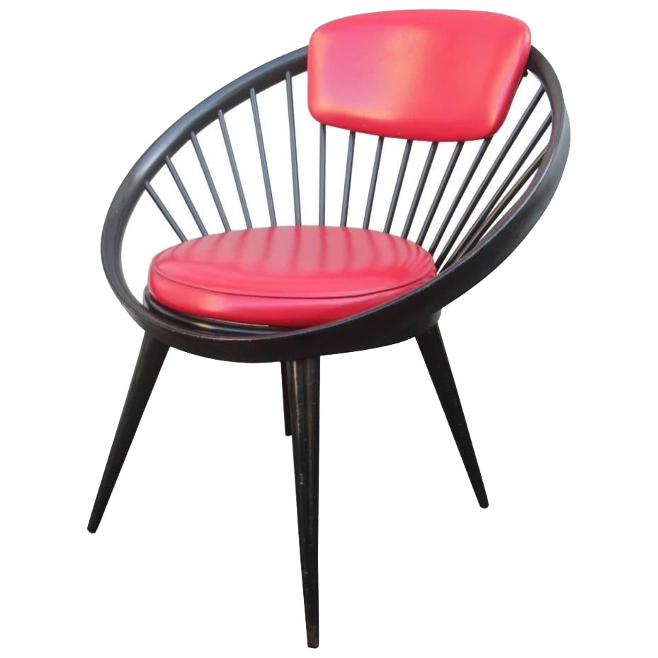 Round Chair by Yngve Ekstrom, 1960 For Sale