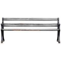 Folke Bensow 1920s Cast Iron Garden Bench 'Parkbänk Nr.3' by Näfveqvarns Bruk 1