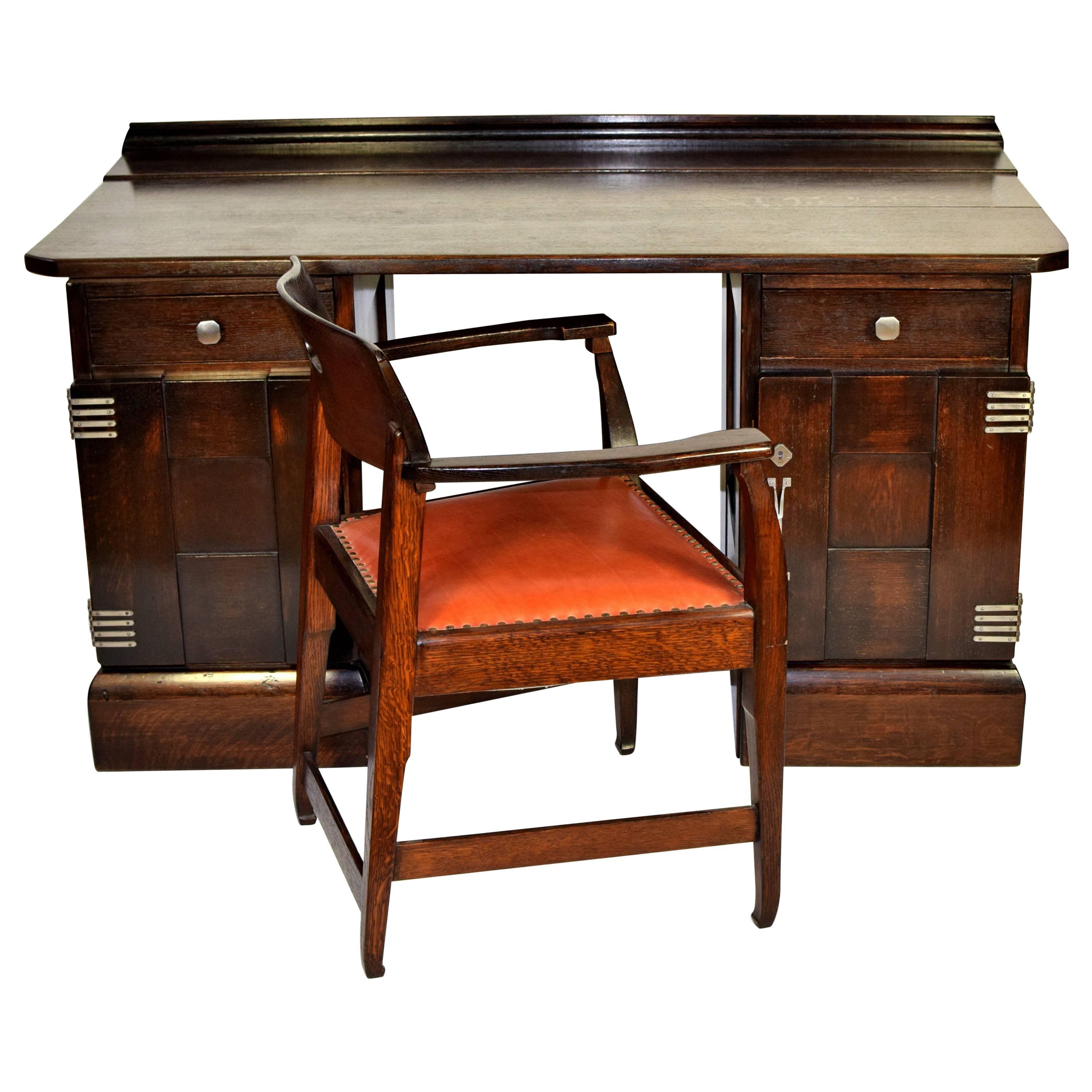 Richard Riemerschmid Desk and Chair For Sale