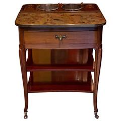 Antique French Late 19th Century Mahogany Wine or Champagne Table Cooler, circa 1890