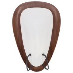 Modernist Mahogany and Perspex Sconce, Italy, 1950s 1