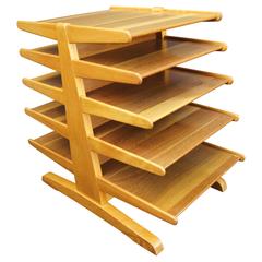 Walnut and Birch Magazine Tree by Edward Wormley for Dunbar 3