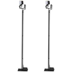 Pair of "Cobra" Floor Lamps by Caccia Dominioni for Azucena 9