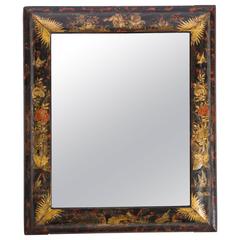 Early 18th Century Mirror with Chinoiserie Decorated Cushion Frame 12