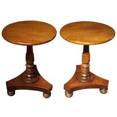 Two 19th Century Little Victorian Round Tables