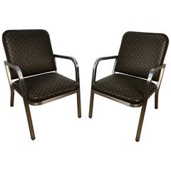 Pair of French Modern Style Armchairs 5