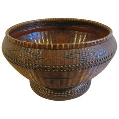 Antique Basketry Bowl 10