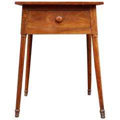 Antique Oversize One Drawer Stand, Cherrywood, circa 1840, American