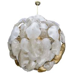 Opulent Murano Glass Sphere Chandelier 4