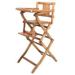 Resealable Italian Beech Child's Chair Produced by Fratelli Reguitti, 1950s 5