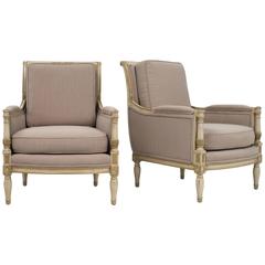 Pair of 19th Century French Directoire Bergères