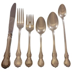 Set di posate in argento Sterling French Provincial by Towle per 12 persone Servizio 89 pezzi