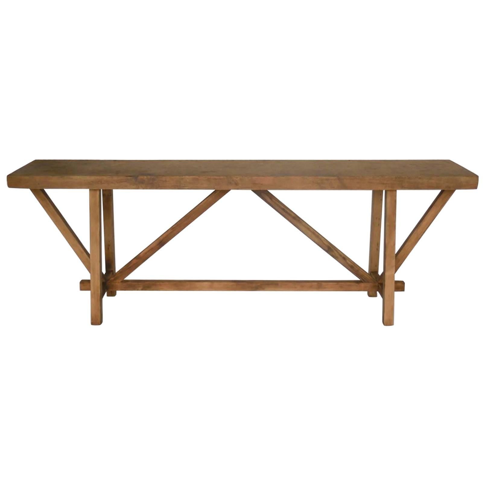 Japanese Wood Buttress Console
