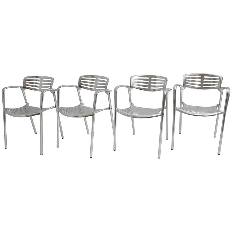 Aluminum Stacking Chairs By Jorge Pensi Spain For At 1stdibs Aluminum Stacking Chairs By Jorge Pensi Spain For