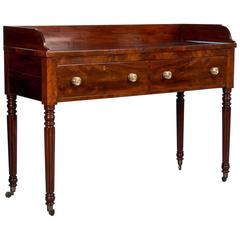 Antique 19th Century, American Flame Mahogany Buffet Sideboard