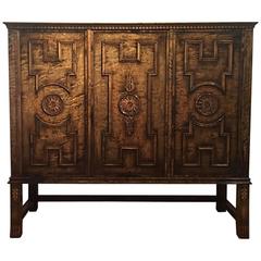 Flamed Birch "Roma" Cabinet by Axel Einar Hjorth, ca. 1925