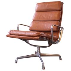 Vintage Herman Miller Eames Aluminium Group Soft Pad Lounge Chair